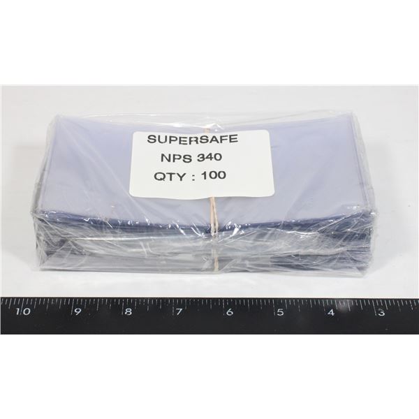 SUPERSAFE CURRENCY HOLDERS 100 CT.