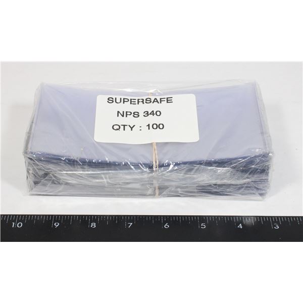SUPERSAFE CURRENCY HOLDERS 100 CT.