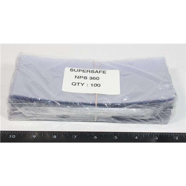 SUPERSAFE CURRENCY HOLDERS 100 CT.