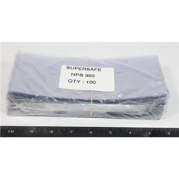 SUPERSAFE CURRENCY HOLDERS 100 CT.
