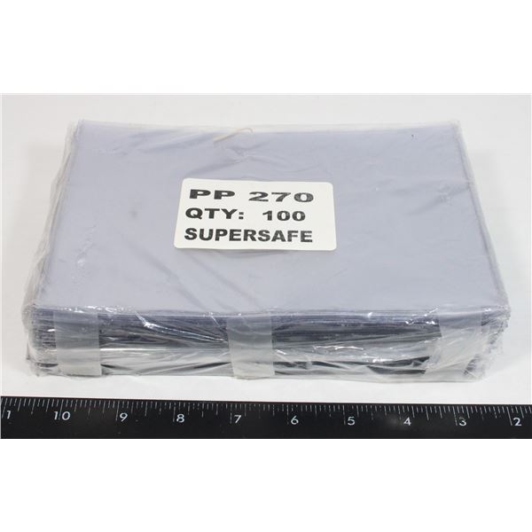 SUPERSAFE CURRENCY HOLDERS 100CT.
