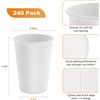Image 2 : 240-Pack of 12oz Disposable Paper Cups - Paper Coffee Cups for Hot/Cold Beverages - New in Box