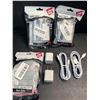 Image 1 : 3 Multi-Packs of Lightning to USB Charging Cables; 2 Cords & 2 Wall Blocks Per Pack - New!