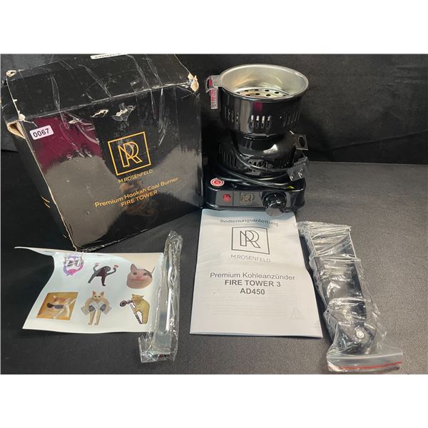 1 M.Rosenfeld Premium Hookah Coal Burner Fire Tower - New in Box