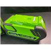 Image 2 : 1 Greenworks 40V 4.0Ah Rechargeable Lithium-Ion Battery (Model: 29662) - New in Box