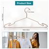 Image 5 : 1 Box of LUX Heavy Duty Metal Hangers - 20 Pack - Rose Gold - Holds up to 25lbs Weight - New!