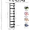 Image 4 : 1 Vertical 10-Tier Shoe Storage Rack/Tall Shoe Tower for Small Spaces - New in Box (Assembly Req'd)