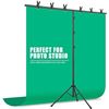 Image 1 : 1 Coliflor T-Shape Portable Backdrop Photography Stand Kit - 8 x 5.2FT Adjustable Size - New in Box