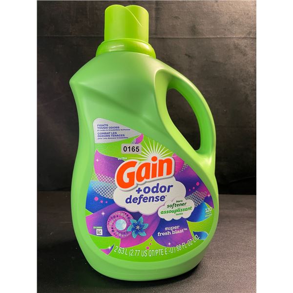 1 Gain + Odor Defense Super Fresh Blast Liquid Fabric Softener - 2.63L - New