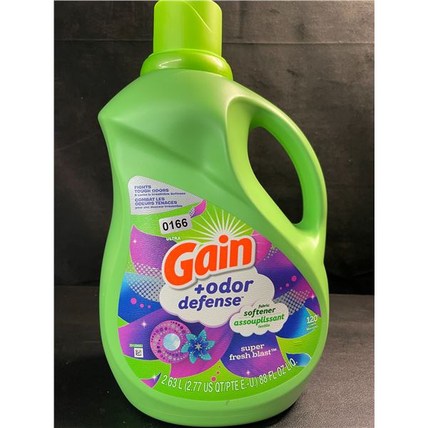 1 Gain + Odor Defense Super Fresh Blast Liquid Fabric Softener - 2.63L - New