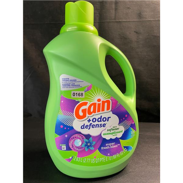 1 Gain + Odor Defense Super Fresh Blast Liquid Fabric Softener - 2.63L - New