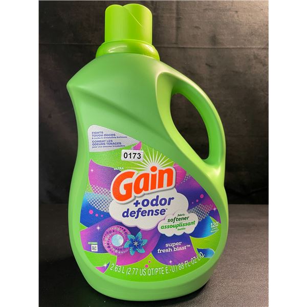 1 Gain + Odor Defense Super Fresh Blast Liquid Fabric Softener - 2.63L - New