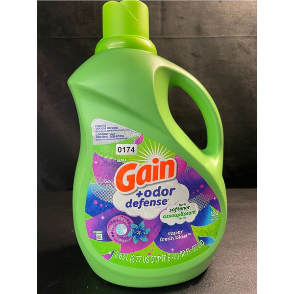 1 Gain + Odor Defense Super Fresh Blast Liquid Fabric Softener - 2.63L - New