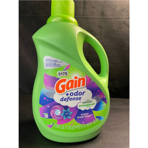 1 Gain + Odor Defense Super Fresh Blast Liquid Fabric Softener - 2.63L - New