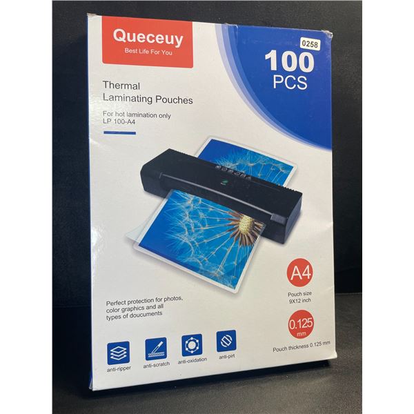 1 Pack of 9x12inch Thermal Laminating Pouches - 100PCS - New