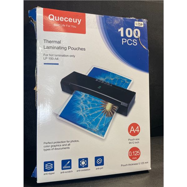 1 Pack of 9x12inch Thermal Laminating Pouches - 100PCS - New