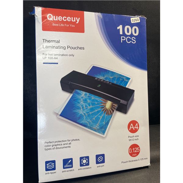 1 Pack of 9x12inch Thermal Laminating Pouches - 100PCS - New