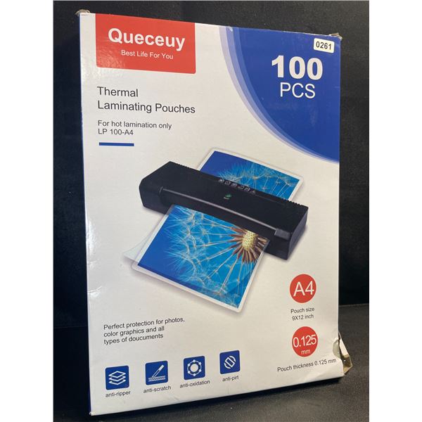 1 Pack of 9x12inch Thermal Laminating Pouches - 100PCS - New