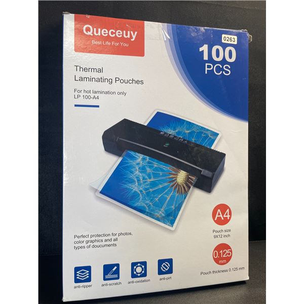1 Pack of 9x12inch Thermal Laminating Pouches - 100PCS - New