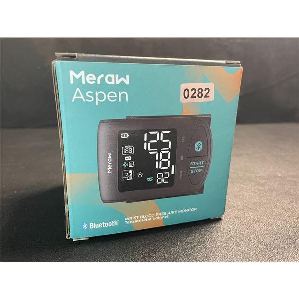 1 Meraw Aspen Smart Bluetooth Wrist Blood Pressure Monitor - Brand New