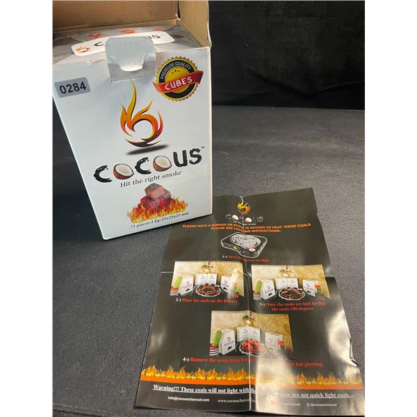 1 Box of Cocous 72PC Coconut Charcoal Briquette Coal Cubes - New