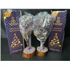 Image 2 : 2 Amethyst Crystal Artificial Bonsai Trees - Meditation Chakra Tree of Life Decor Trees - New