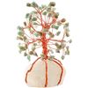 Image 1 : 2 Green Jade Good Luck Money Trees/Chakra Stone Crystal Artificial Trees for Meditation Decor - New
