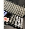 Image 3 : 1 Poker Chip Set in Aluminum Case - Large/Heavy - Used; Great Shape!