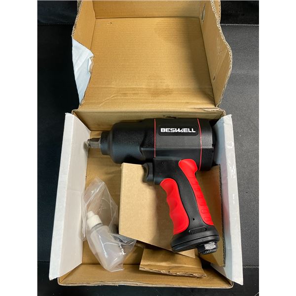 1 Beswell Air Impact Wrench - 1180 Ft lbs; Pneumatic Impact Wrench/High-Torque Impact Gun - New