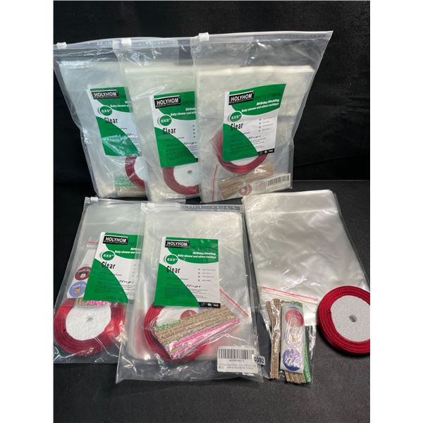 6 Packs of Clear Cellophane Storage Bags (6” x 9”) - 50PCS Each - Great for Crafts