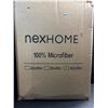 Image 4 : 1 NexHome 100% Microfiber 7PC Queen Comforter Bed in a Box Set - Burnt Orange - New