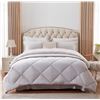 Image 1 : 1 NexHome 100% Microfiber 7PC Queen Comforter Bed in a Box Set - Light Grey - New