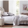 Image 2 : 1 NexHome 100% Microfiber 7PC Queen Comforter Bed in a Box Set - Light Grey - New