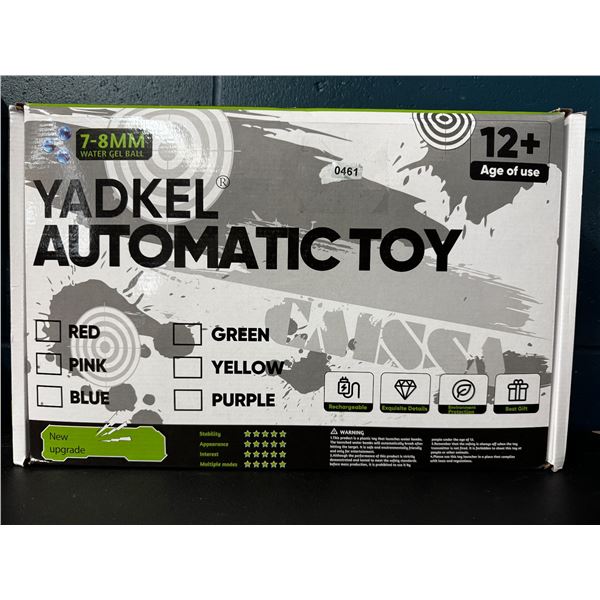 1 Yadkel Red Automatic Rechargeable Gel Blaster Gun - New
