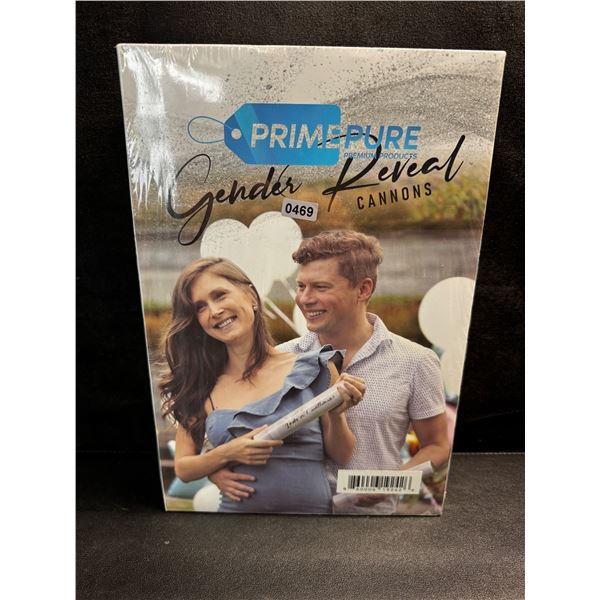 1 2-Pack of Blue and Pink Colour Gender Reveal Canon - New