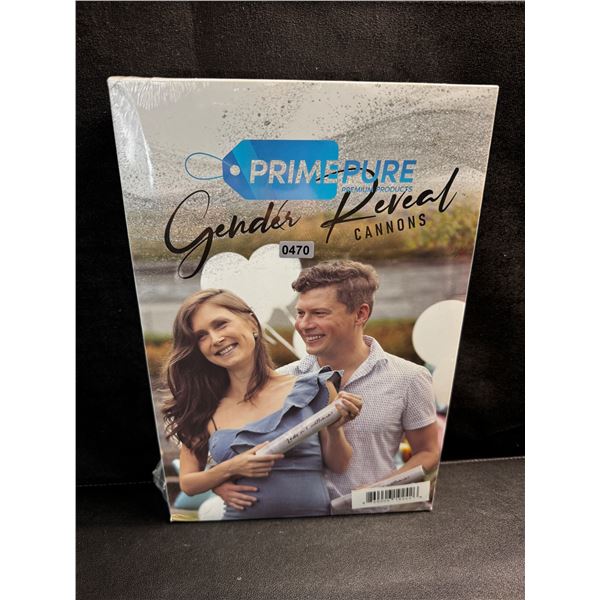 1 2-Pack of Blue and Pink Colour Gender Reveal Canon - New