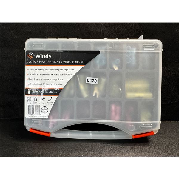 1 Wirefy 270PC Heat Shrink Electrical Connector Set - New
