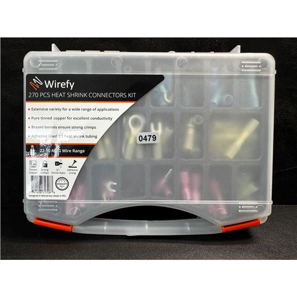 1 Wirefy 270PC Heat Shrink Electrical Connector Set - New