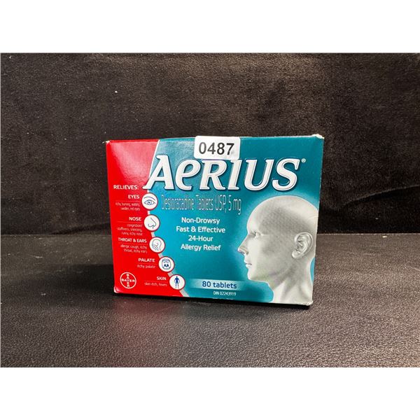 1 Box of 80PCS Aerius Allergy Tablets - New