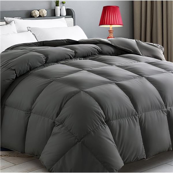 1 Caimour King Size Grey All Season Comforter - New
