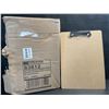 Image 1 : Box of 12 Wooden Clipboards - Letter Size - New in Box