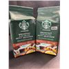 Image 1 : 2 Bags of Starbucks Breakfast Blend Medium Roast Ground Arabica Coffee - 340g Each - New