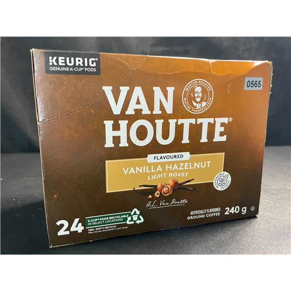 1 Box of Van Houtte Vanilla Hazelnut Light Roast Keurig K-Cup Pods - 24 Pods/240g - New