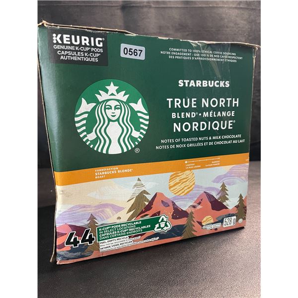 1 Box of Starbucks True North Blend Blonde Roast Keurig K-Cup Pods - 44 Pods (BB: SE 08/2025)