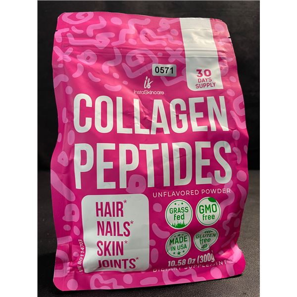 1 InstaSkincare Collagen Peptides Unflavoured Powder for Hair/Nails/Skin/Joints - 300g (EXP:05/2028)