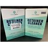 Image 1 : 2 Boxes of Fresh Knight Retainer/Denture Cleaner Tablets - 120 Tablets Per Box - New