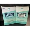 Image 1 : 2 Boxes of Fresh Knight Retainer/Denture Cleaner Tablets - 120 Tablets Per Box - New