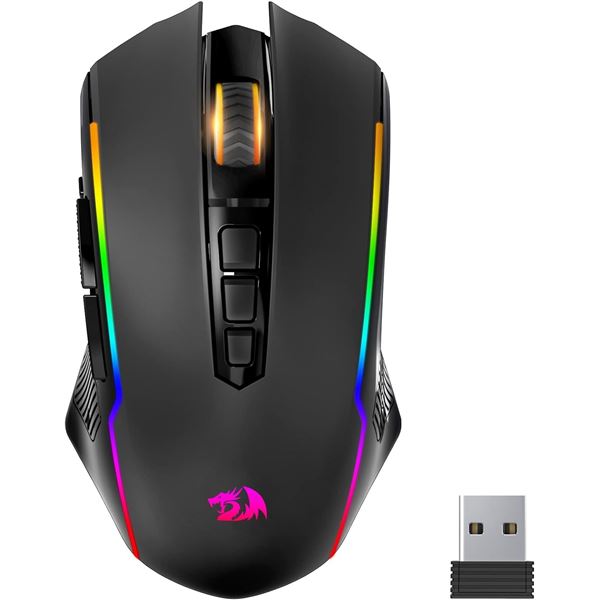 1 Redragon M910-KS Ranger Lite RGB Dual Mode Wireless Gaming Mouse w/ 8000 DPI  - Brand New!