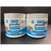 Image 1 : 2 Vetnique Labs Glandex Anal Gland Soft Chews for Dogs - Peanut Butter Flavor - 60 Soft Chews Each