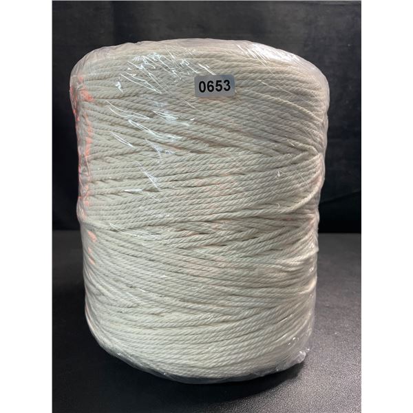 1 Giant Roll of Cotton Macrame Cord - 600m Length; Great for Crafting, Knitting, Plant Hanging - New